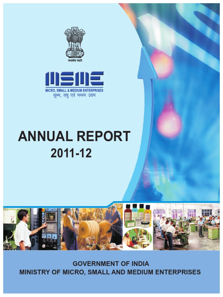 MSME Annual Report 2011-12 | PDF | Small And Medium Sized Enterprises ...