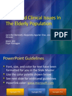Social and Clinical Issues in The Elderly Population