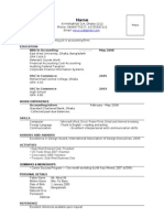 Sample CV