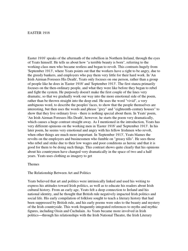 Easter 1916 analysis picture