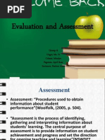 Evaluation and Assessment: Group 6