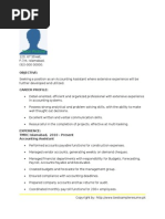 Best Accounting Resume Sample