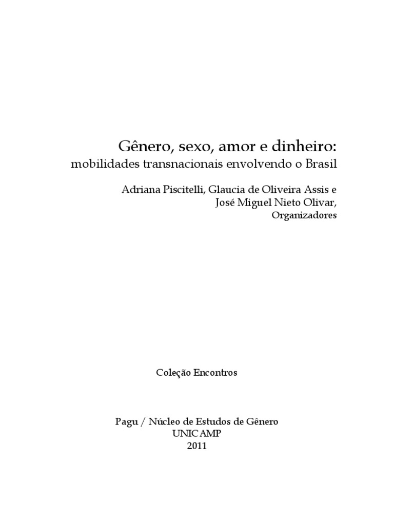 Xxx Sany Leon - GÃªnero, Sexo, Amor e Dinheiro | PDF | RelaÃ§Ã£o sexual | Turismo