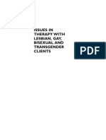 Issues in Therapy With Lesbian, Gay, Bisexual and Transgender Clients