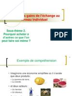 TD 2 Les Gains de L'échange Au Niveau Individuel