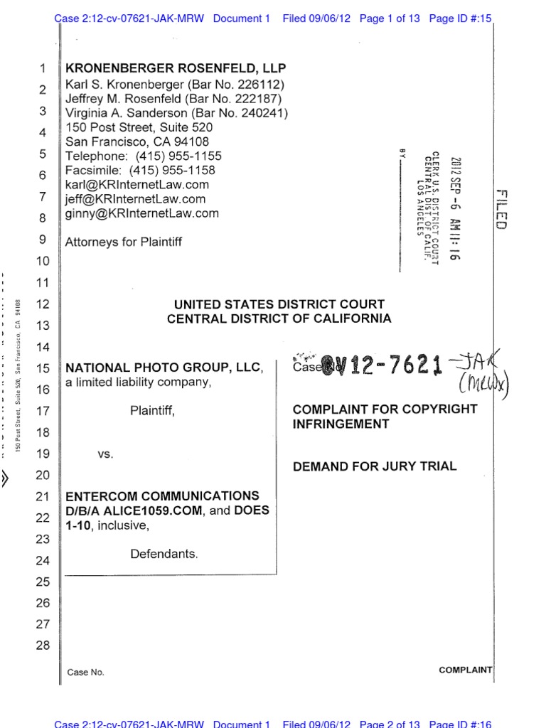 National Photo Group LLC v. Entercom Communications | PDF