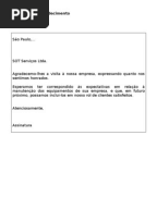 054. Agradecimento e Boas-Vindas a Cliente Novo