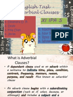 English Task - Adverbial Clauses