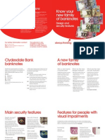 Clydesdale Bank - UK Banknote Brochure