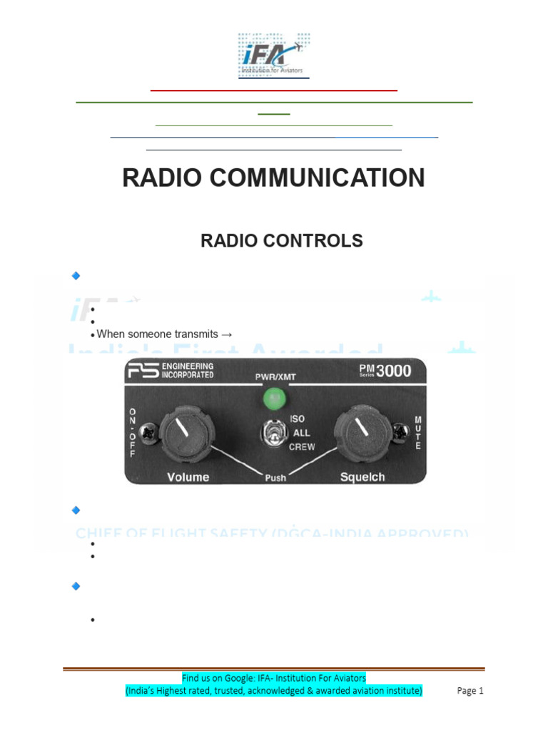 RTR Dgca Notes Week 2 | PDF