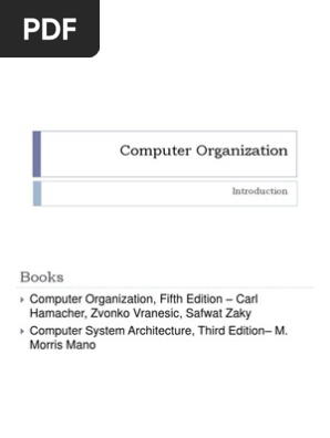 Computer organization and architecture by zaky pdf file online