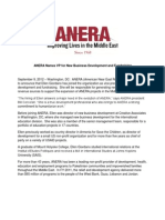 ANERA Names VP of New Business Development 2012