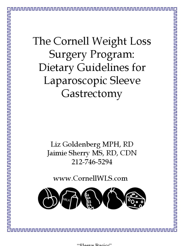 Dietary Guidelines Sleeve Gastrectomy PDF Candy Bariatric Surgery