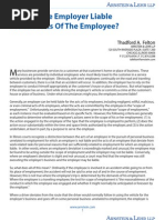 Download When is the Employer Liable for Acts of the Employee by Arnstein  Lehr LLP SN10581754 doc pdf