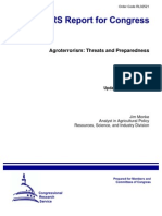 Agroterrorism - Threats and Preparedness