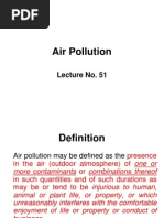 Lec # 51 a.pollution and Its Effects and Sources