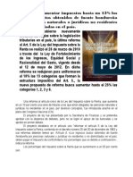 Proponen Aumentar Impuestos Hasta Un 15