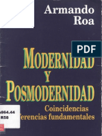 Libro - Armando Roa - Modernidad Y Posmodernidad