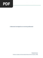 A dimensão investigativa no exercício profissional