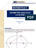 Semana 4 - Geometría Analítica - La Elipse - Matemática 2