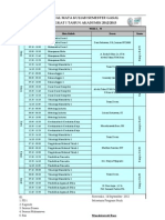 Jadwal Kuliah Teori Semester Gasal 2012-2013 Tingkat I