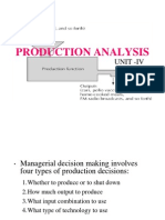 47229132 Unit IV Production Analysis