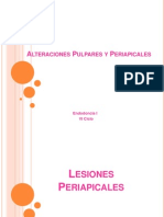 Alteraciones Pulpares y Periapicales