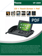 Ip Video Phone: 7" Digital LCD + Touch Screen + Poe