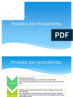 Produksi Dan Produktivitas