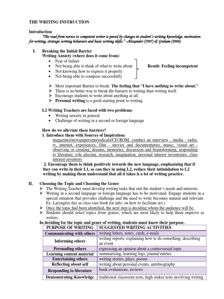Overcoming Writing Anxiety in Students | PDF | Second Language | Motivation