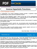 Inverse Hyperbolic Functions