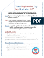 National Voter Registration Day Flier