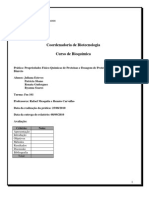 Relatório - Bioquímica