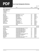 Peace Corps Phone Directory 2012 - Headquarters