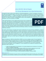Platform HD2010 Background Note English UNDP 2009