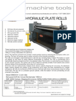UNION Hydraulic Plate Rolls 0660 Rolls