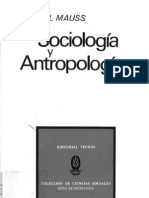 Mauss Sociologia y Antropologia