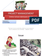 Project Management: Online School Admission Portal