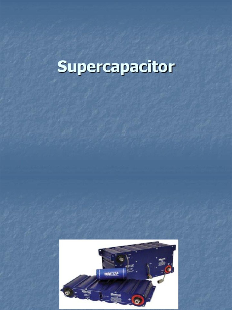 Ultracapacitor PDF Rechargeable Battery Capacitor