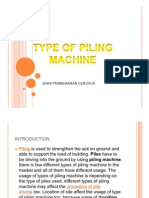 Type of Piling Machine
