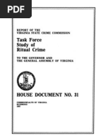 Virginia State Crime Commission, Task Force Study of Ritual Crime (1992)