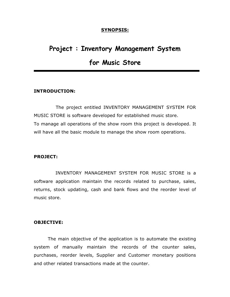 Music Store Inventory Software | PDF