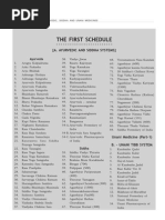 First Schedule-Drug&Cosmetics Act