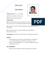 Bio-Data ( DR.P.K.sharma) as on 15th September 2012