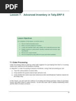 tally erp 9.0 material Advanced Inventory in tally erp 9.0