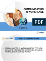 Communication in Workplace