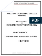 IT WorkShop Lab Manual