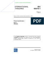 International Standard: Power Transformers - General