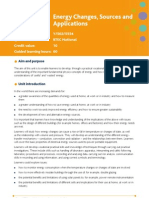 Unit 14 Energy Changes Sources and Applications