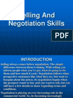 Selling and Negotiation Skills